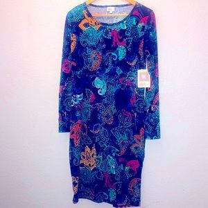 LULAROE DEBBIE DRESS L
